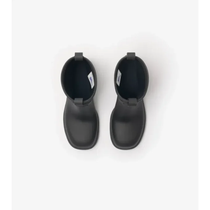 Botas bajas con tacón y estampado Marsh de caucho 