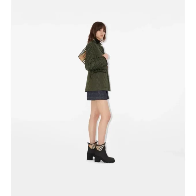 Botas bajas con tacón y estampado Marsh de caucho 