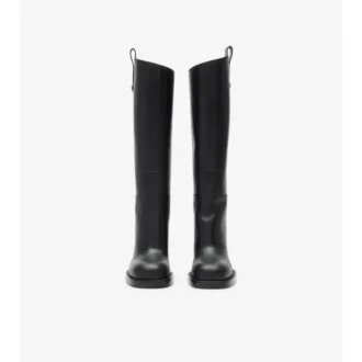 Botas Cavalier de tacón de piel