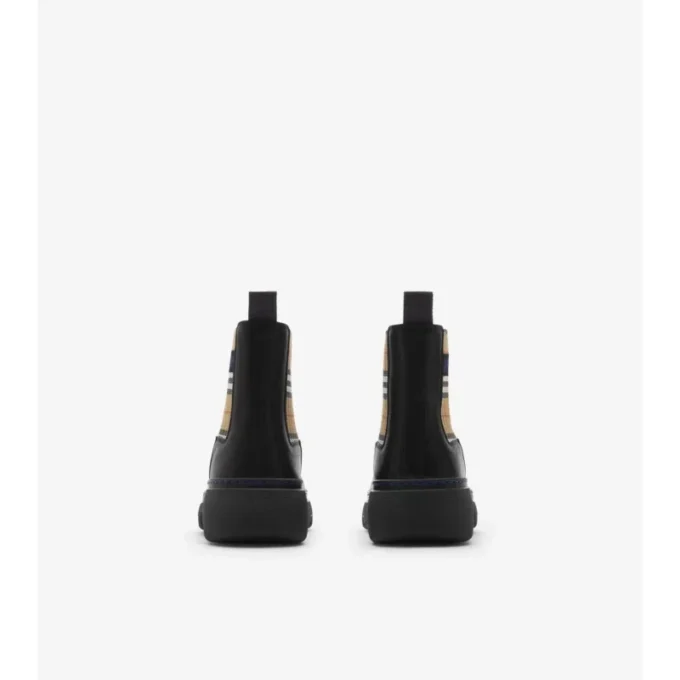 Botas Chelsea bajas de cuero tipo creeper