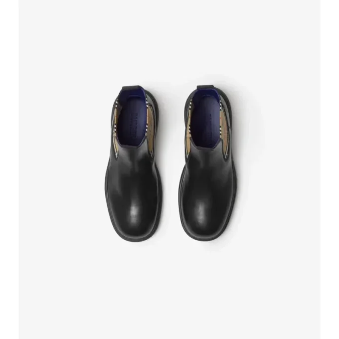 Botas Chelsea bajas de cuero tipo creeper