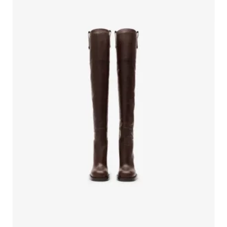 Botas de tacón alto hasta el muslo Cavalier de piel