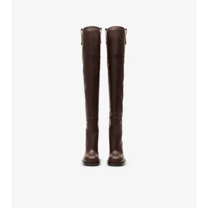 Botas de tacón alto hasta el muslo Cavalier de piel