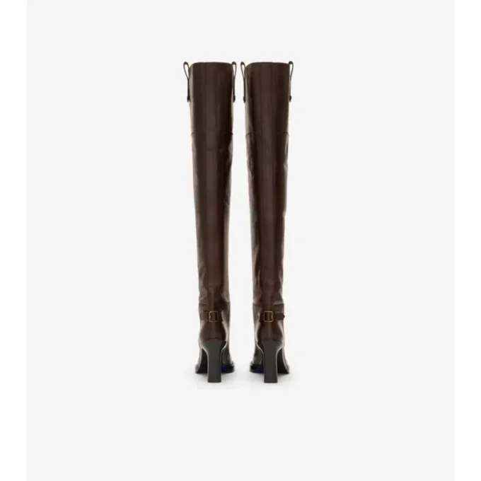 Botas de tacón alto hasta el muslo Cavalier de piel