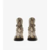 Botas Ledger de piel con estampado de pitón 