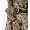 Botas Ledger de piel con estampado de pitón 