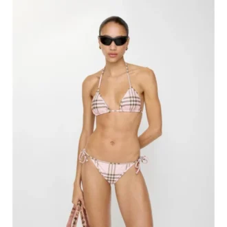 Braguitas de bikini con estampado de cuadros