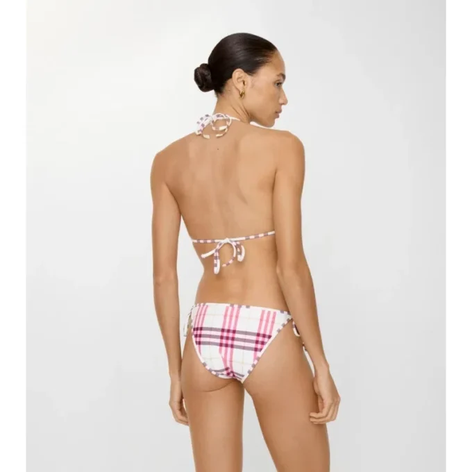 Braguitas de bikini con estampado de cuadros