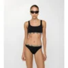 Braguitas de bikini con ribete de cuadros