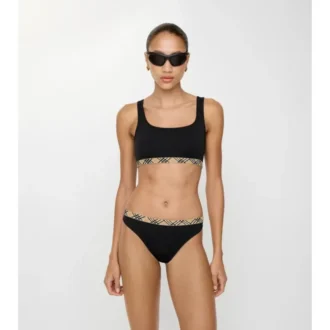 Braguitas de bikini con ribete de cuadros