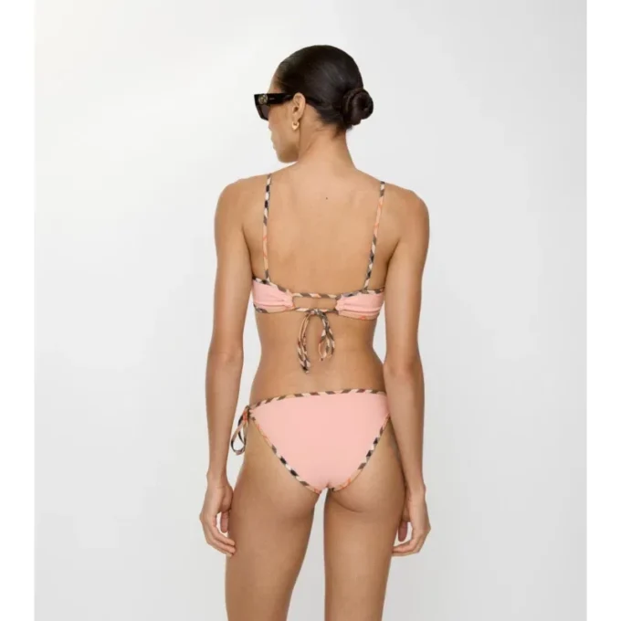 Braguitas de bikini con ribete de cuadros