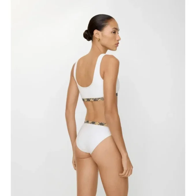 Braguitas de bikini con ribete de cuadros