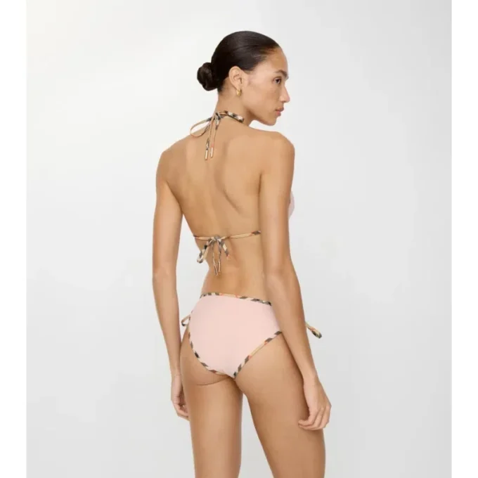 Braguitas de bikini con ribete de cuadros