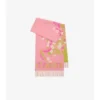 Bufanda ancha de cachemira EKD con estampado floral