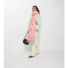 Bufanda ancha de cachemira EKD con estampado floral