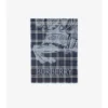 Bufanda ancha de lana y seda con estampado EKD Check