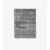 Bufanda ancha de lana y seda con estampado EKD Check