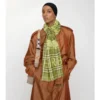 Bufanda ancha de lana y seda con estampado EKD Check