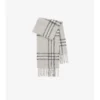 Bufanda de bouclé de mezcla de lana de alpaca con estampado de cuadros
