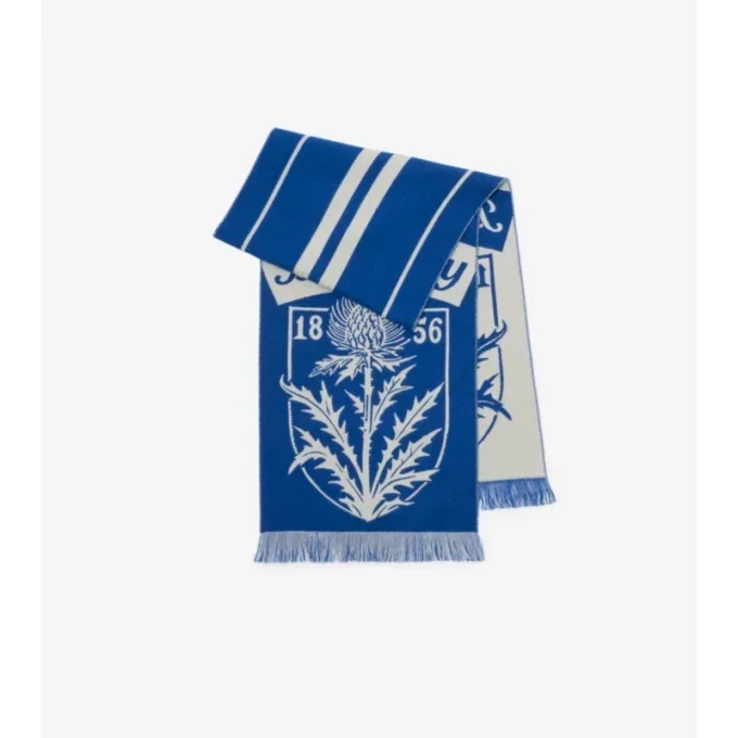 Bufanda de lana con escudo de cardo