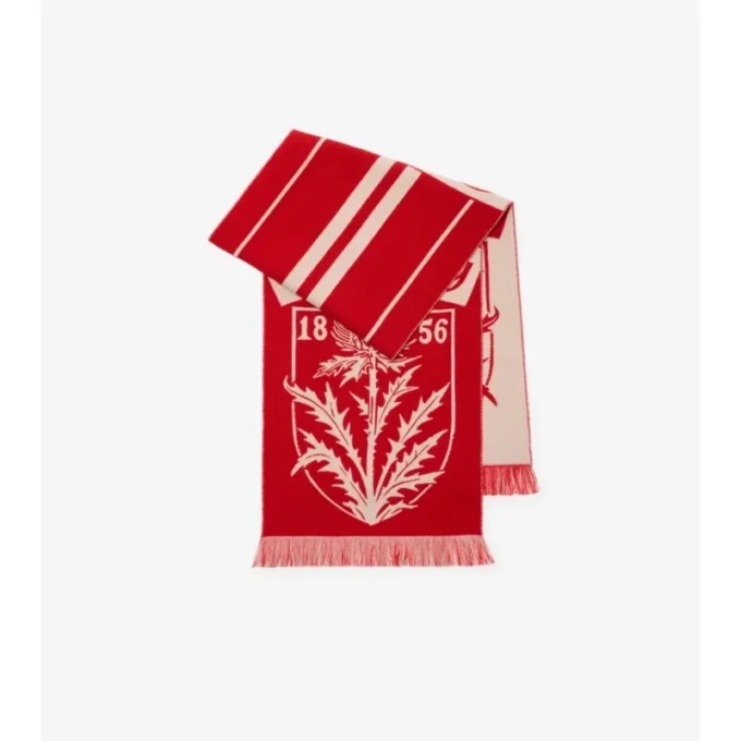 Bufanda de lana con escudo de cardo