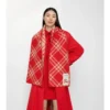 Bufanda de lana con estampado de cuadros