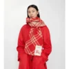 Bufanda de lana con estampado de cuadros