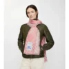 Bufanda de lana y seda con estampado de cuadros grandes