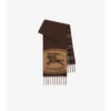 Bufanda reversible con estampado de caballero