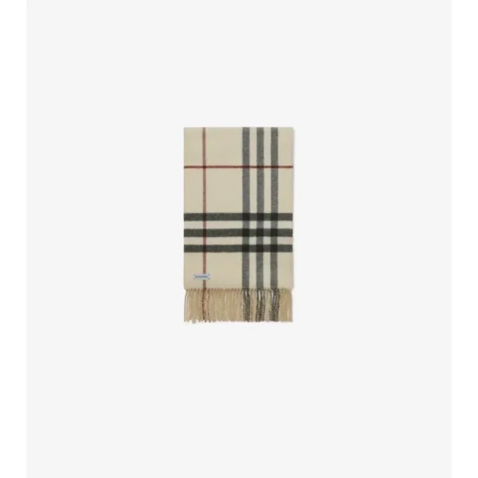 Bufanda reversible de cachemira con estampado EKD Check