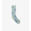 Calcetines de mezcla de algodón con estampado de cuadros
