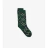 Calcetines de mezcla de algodón con estampado de cuadros