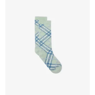 Calcetines de mezcla de algodón con estampado de cuadros