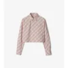 Camisa corta de algodón con estampado de cuadros