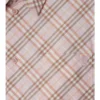 Camisa corta de algodón con estampado de cuadros
