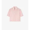 Camisa corta de algodón con estampado de tablero de ajedrez EKD