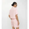 Camisa corta de algodón con estampado de tablero de ajedrez EKD