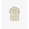 Camisa de algodón a cuadros