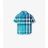 Camisa de algodón a cuadros