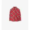 Camisa de algodón a cuadros