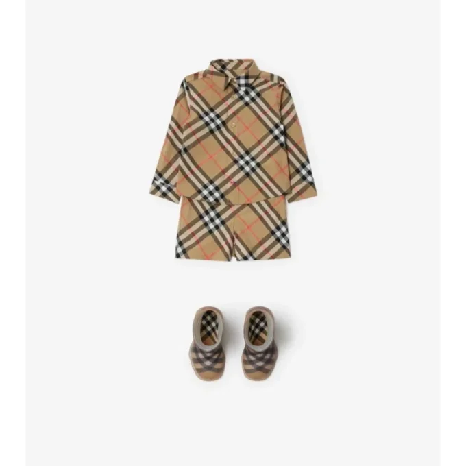 Camisa de algodón a cuadros