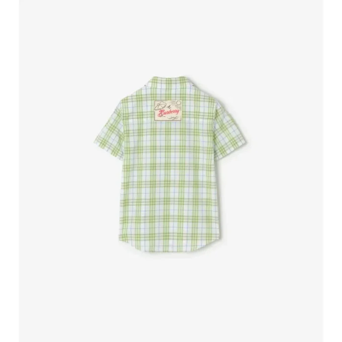 Camisa de algodón a cuadros
