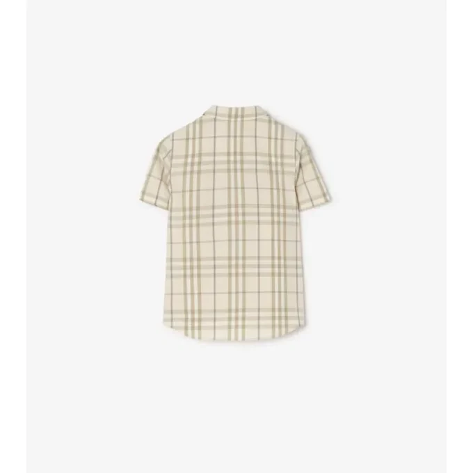 Camisa de algodón a cuadros