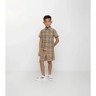 Camisa de algodón a cuadros