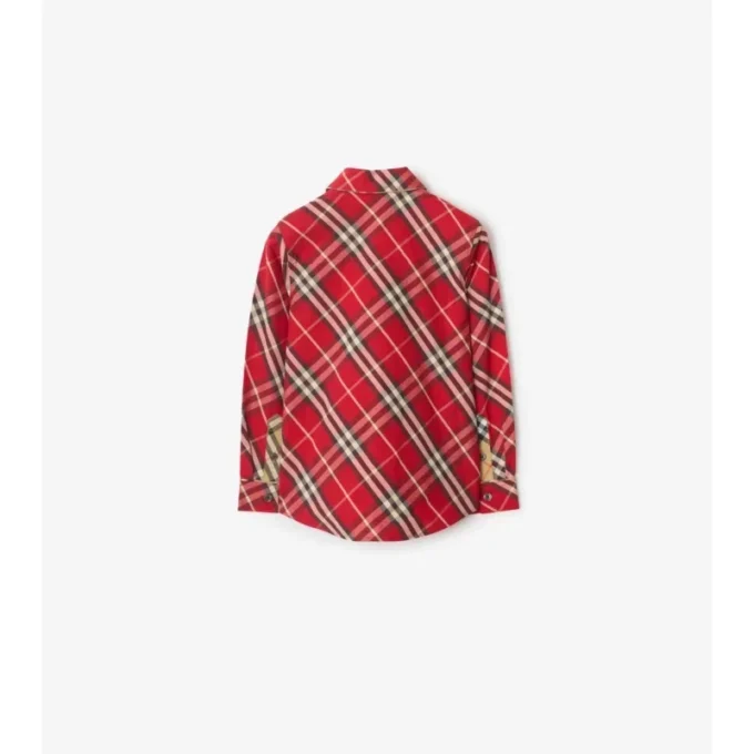 Camisa de algodón a cuadros