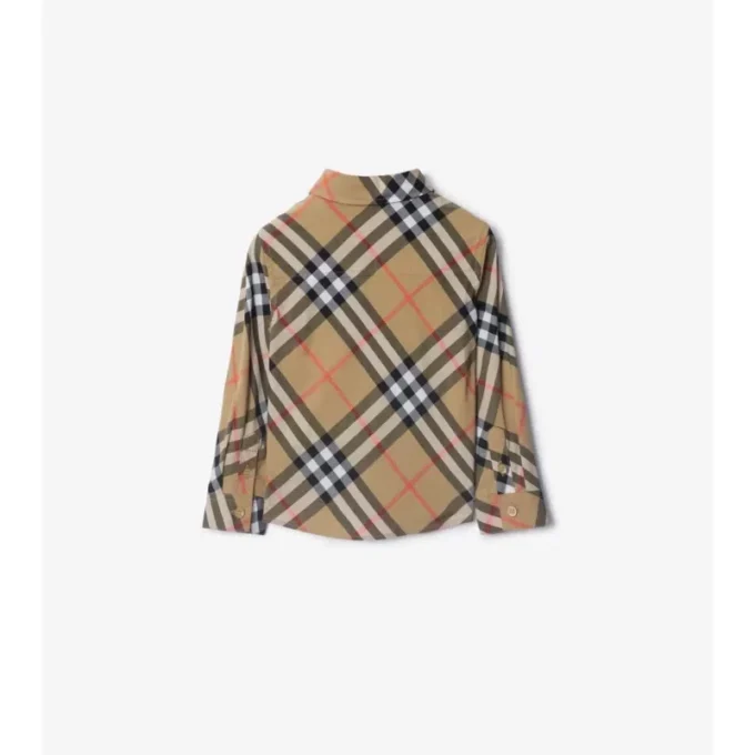 Camisa de algodón a cuadros