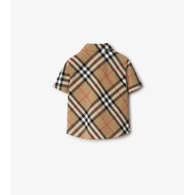 Camisa de algodón a cuadros
