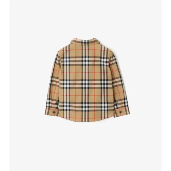 Camisa de algodón a cuadros