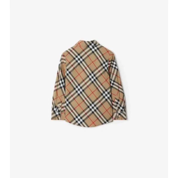 Camisa de algodón a cuadros