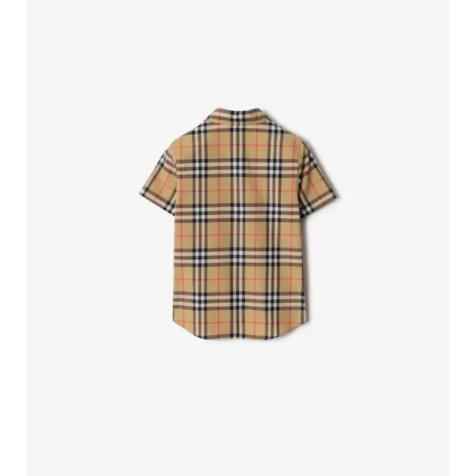 Camisa de algodón a cuadros